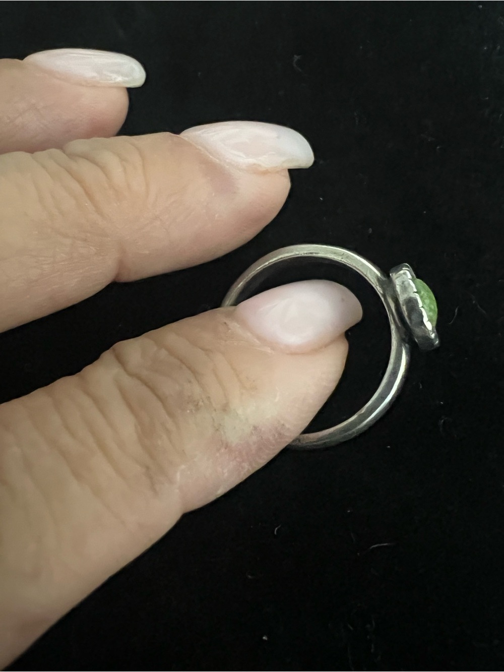 Carolyn Pollack Relios Sterling silver green turquoise ring. Retired. - Picture 4 of 7